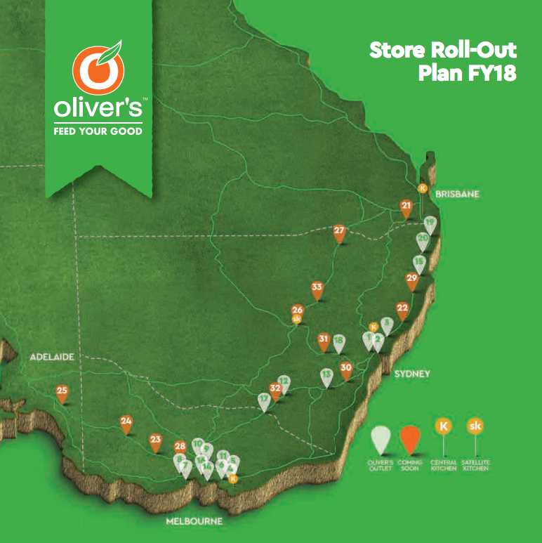 Oliver's Real Food store roll-out plan