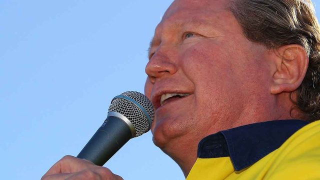 Mixed results ... Mining magnate Andrew Forrest Went to court against two ASX minnows. Pic: Getty