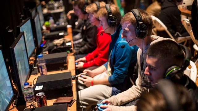 Competition … players compete in the 2015 Call of Duty European Championships in London. Picture: Getty