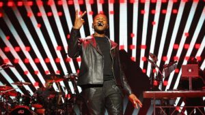 Headliner … Usher is the first famous face for Megastar, but he’s also facing legal proceedings in New York. Picture: Getty