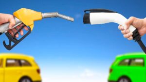 There can be only one ... Battery-powered electric cars will dominate sales by 2050. Picture: Getty