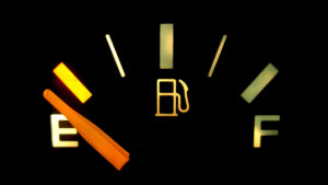 Empty fuel tank, Getty