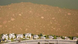 Pollution in Dianchi Lake in China's southern Yunnan province. Pic: Getty