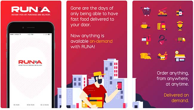 IOT has bought into app-based delivery service RUNA.