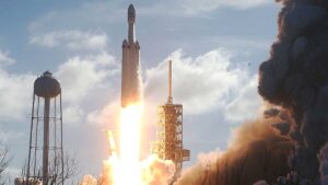 Elon Musk's SpaceX rocket blasts off today in Florida.
