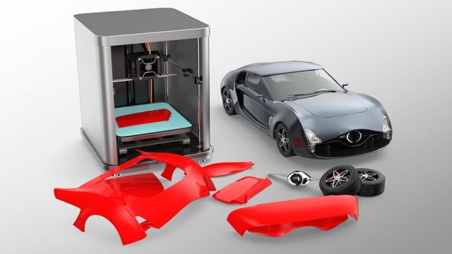 3D printed cars might become economic with advances in additive manufacturing. Graphic: Getty