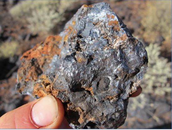 A sample containing 49.5 per cent manganese. Pic: Bryah Resources.