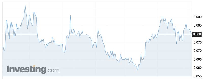 Musgrave Minerals shares (ASX:MGV) over the past year.
