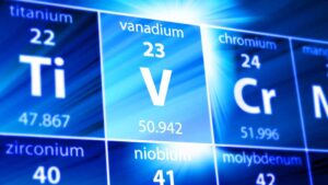 Vanadium is a medium-hard, steel-blue metal that is malleable, ductile and corrosion-resistant. Pic: Getty