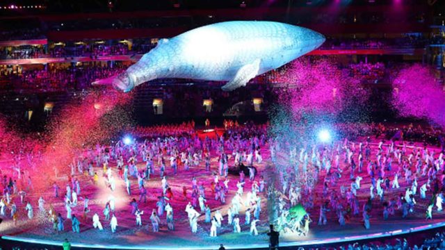 The 2018 Commonwealth Games opening ceremony last night on the Gold Coast, Queensland.