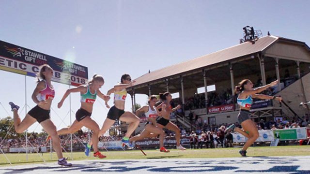 Elizabeth Forsyth wins the Women's Stawell Gift, Australia's most expensive footrace.