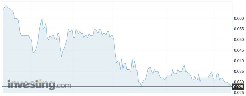 PanTerra Gold (ASX:PGI) shares over the past year.