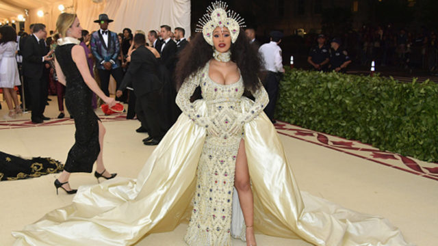 Cardi B attends the Heavenly Bodies: Fashion & The Catholic Imagination Costume Institute Gala at The Metropolitan Museum of Art.