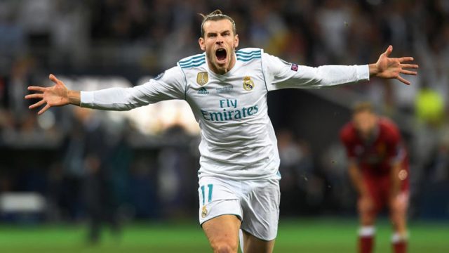 Gareth Bale of Real Madrid celebrates during his team's win over Liverpool in last week's UEFA Champions League Final in Kiev, Ukraine. Pic: Getty