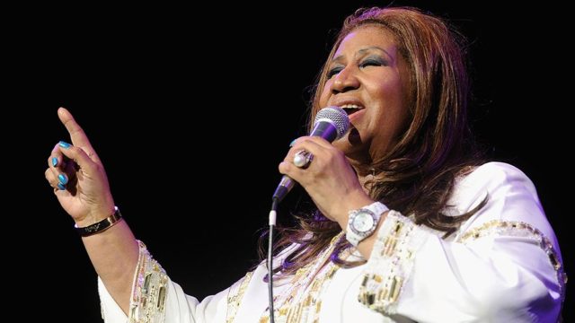 Aretha Franklin, who passed away last night, performs in New York in 2012. Pic: Getty