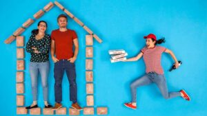 Making a home food delivery. Pic: Getty