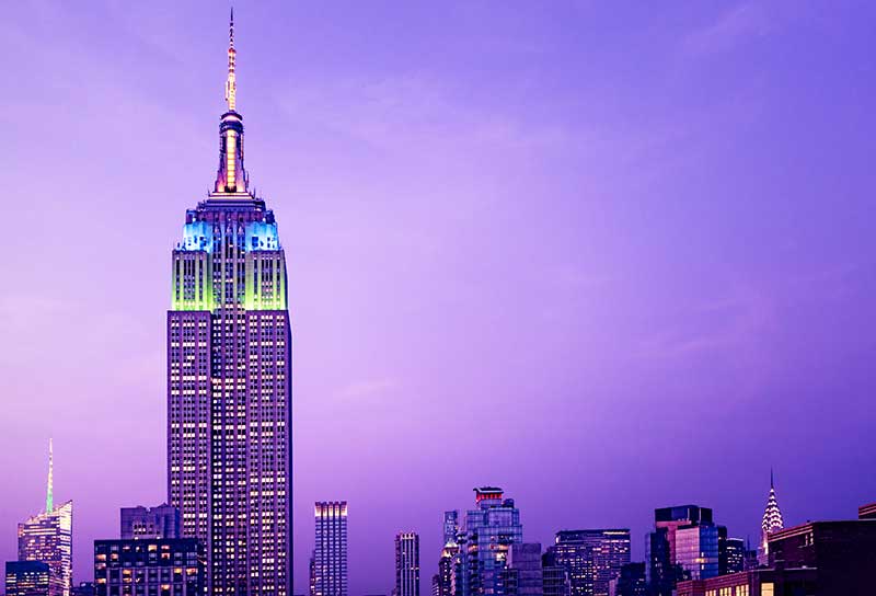 New York's Empire State Building has "smart" windows. Pic: Getty