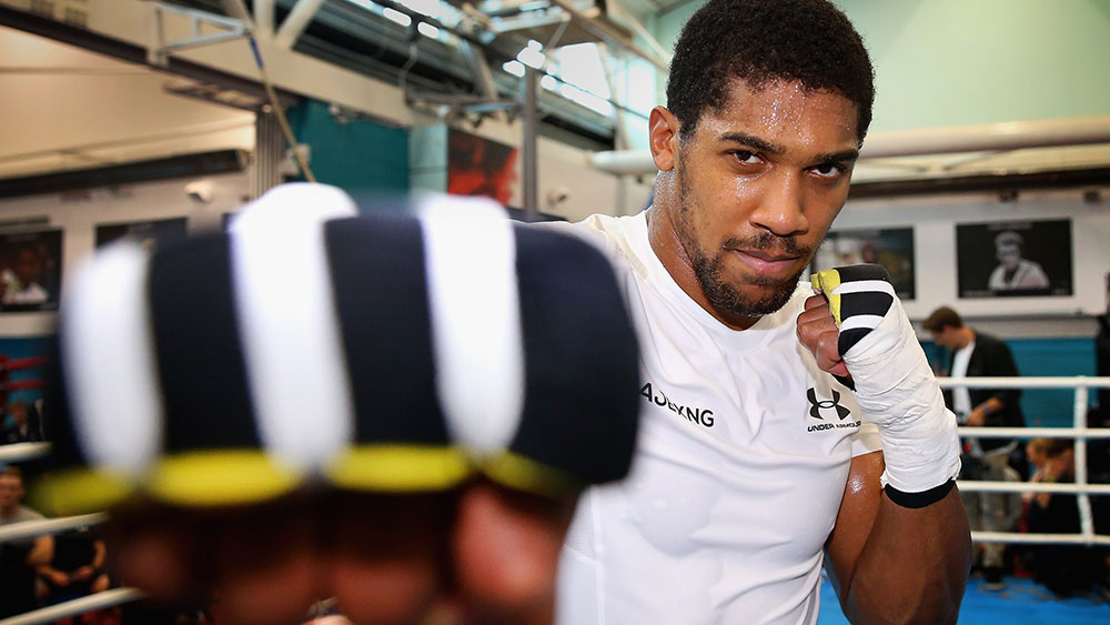 Anthony Joshua in a training session. Pic: Alex Livesey / Getty