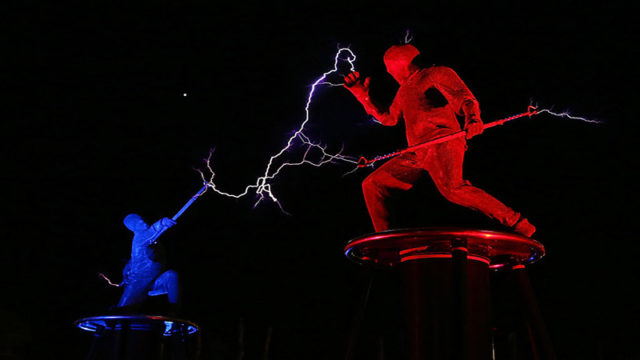 The Lords of Lightning perform in Perth, WA. Pic: Getty