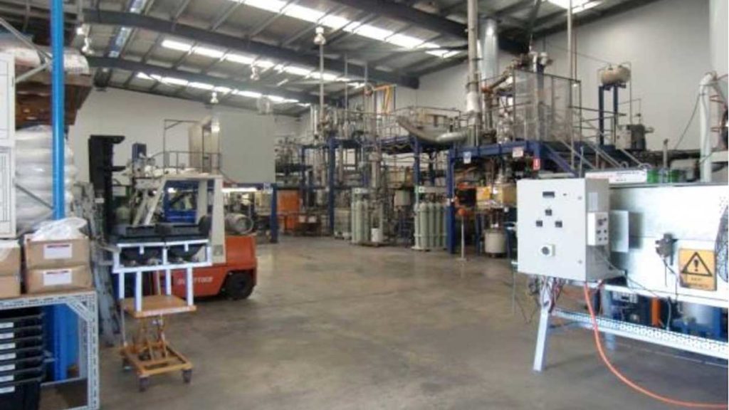 Lithium Australia's VSPC testing lab in Brisbane - Australia's first cathode powder plant.