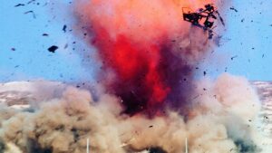 A explosion. Pic: Getty