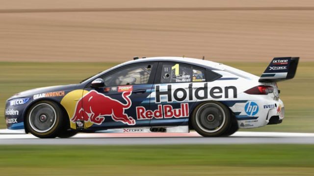 Jamie Whincup during today's practice session ahead of the Bathurst 1000 this wekend. Pic: Getty