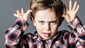 A child poking his tongue out. Pic: Getty