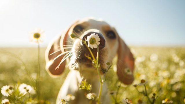 A dog in the springtime. Pic: Getty