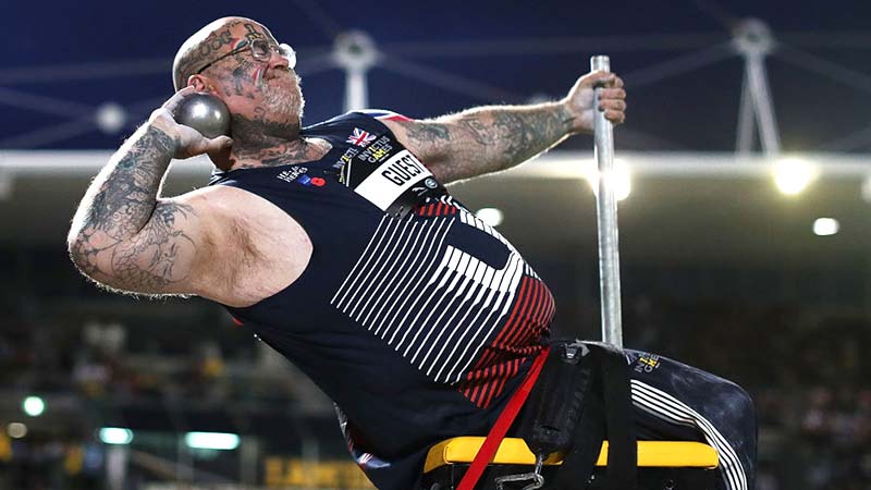British shot-putter Paul Guest at the Invictus Games in Sydney. Pic: Getty