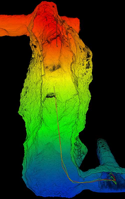 A 3D map of a mine stope. Pic: CSIRO