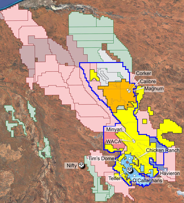 Land pegged in the Paterson province. Map courtesy of Antipa Minerals.