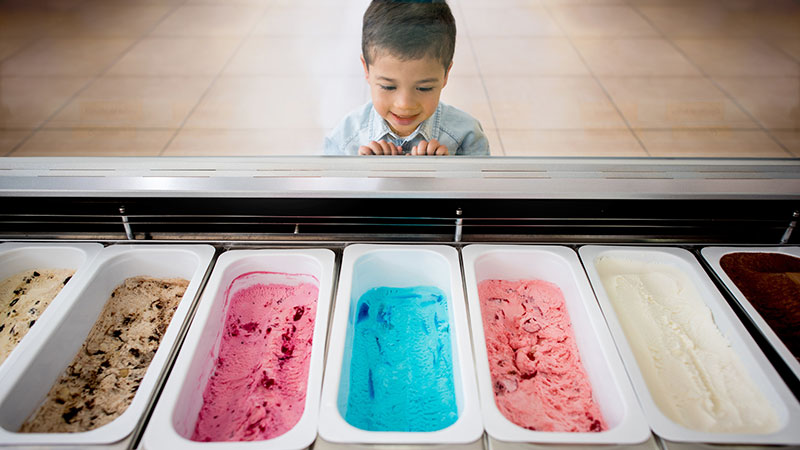 Tough decision on ice cream flavours. Pic: Getty