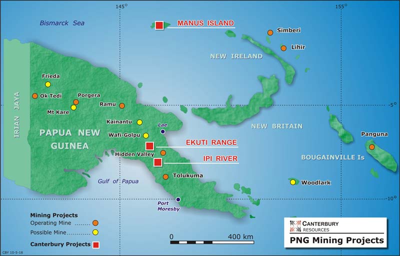 Canterbury's projects in PNG. 