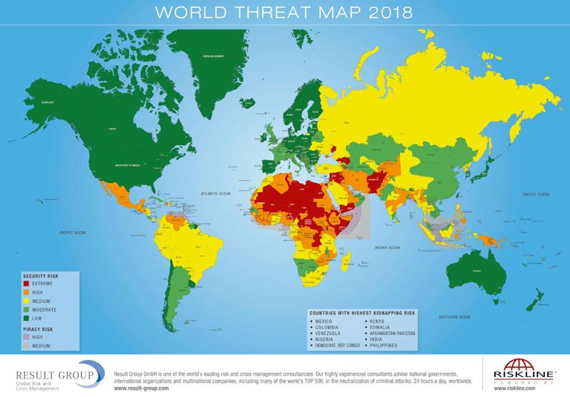 Result Group's World Threat Map 2018