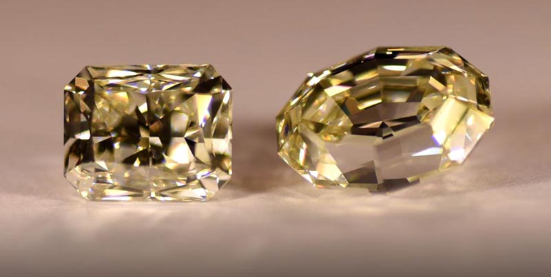 A couple of the diamonds from Merlin Diamond's namesake mine in the NT. Pic: Merlin Diamonds.