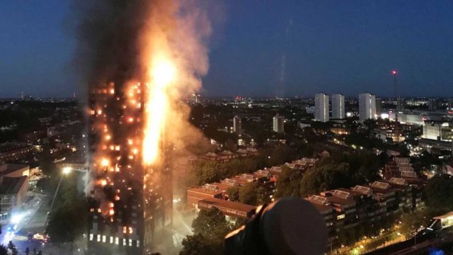 The 24-story Grenfell Tower. Pic: Getty