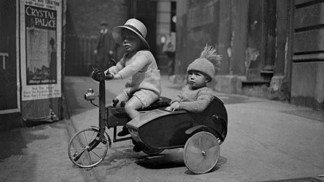 Kids on bike, Getty