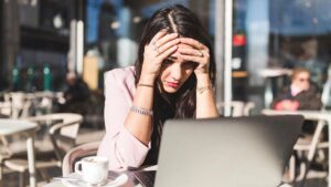 Getty, stressed lady