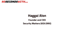 VIDEO: 90 Seconds With… Haggai Alon, Security Matters
