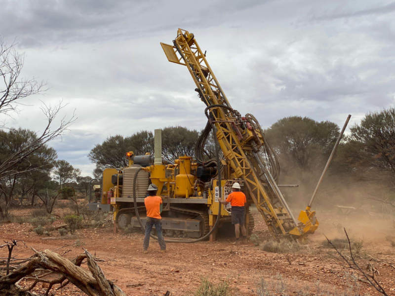 Aircore drilling underway at the Bulgera gold project