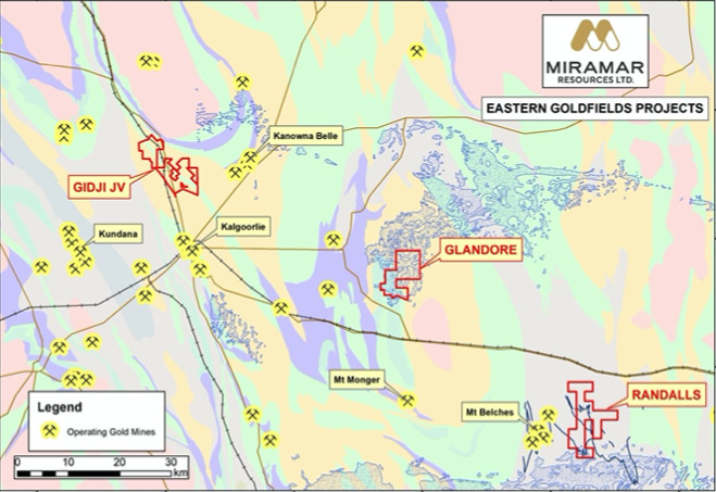 Gidji gold project is 15km north of Kalgoorlie