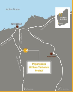 Pilbara Minerals' Pilgangoora lithium project is located next to Altura's lithium operation in WA