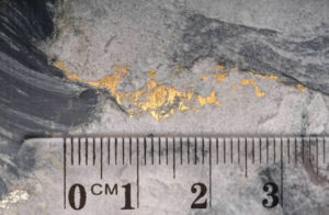 Navarre Minerals visible gold st arnaud