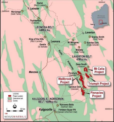Nexus Minerals' Pinnacles open pit gold project is located in WA's eastern goldfields. Image: company supplied