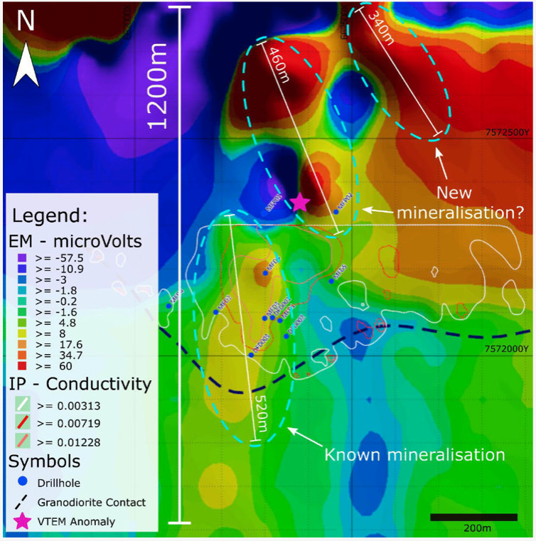 Cutting-edge geophysics had identified new areas of mineralisation in the Bundarra copper project. Image: company supplied