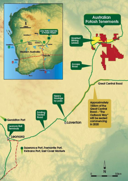 Australian Potash's sulphate of potash project is in WA