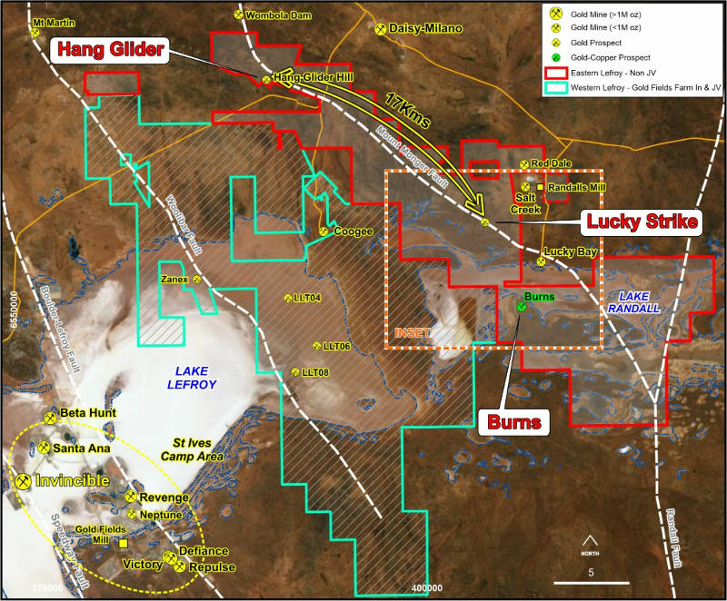 Lefroy exploration map gold copper