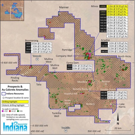 Indiana hits high grade paydirt at district scale South Australian gold project
