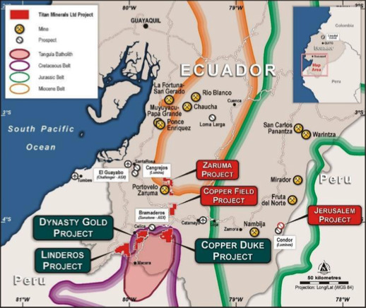 Titan Minerals extends gold mineralisation at Dynasty project