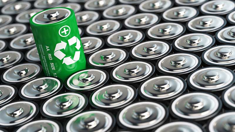 battery recycling metals waste